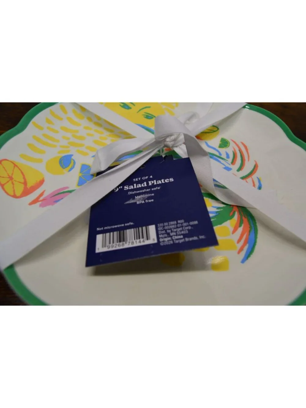 New Roller Rabbit X Target Set Of 4 Salad Plates 9
